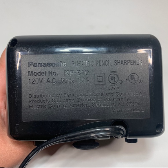 Panasonic Electric Pencil Sharpener Auto-Stop KP-310 Black Tested Works - Picture 6 of 6
